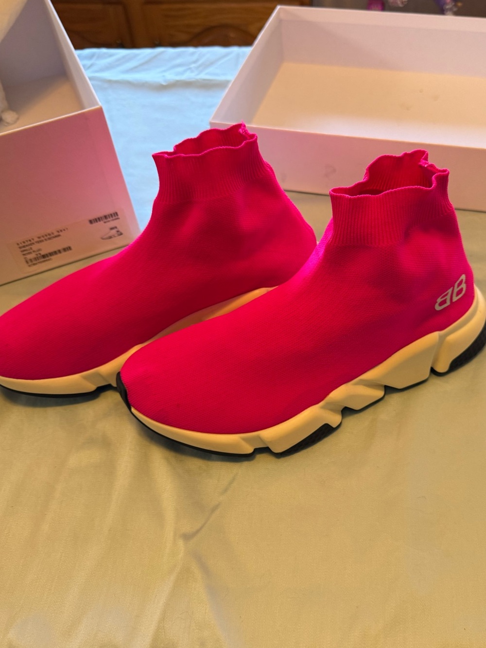Balenciaga Hot Pink Speed Sneaker